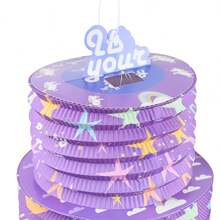 Cartoon Papier Regenbogen Stern Piñata mit Zugband, Laternen mit Quasten, Geburtstags Party Füllungen, Süßigkeiten Spiel, Foto Requisiten, Geschenk Festival Dekorations Zubehör