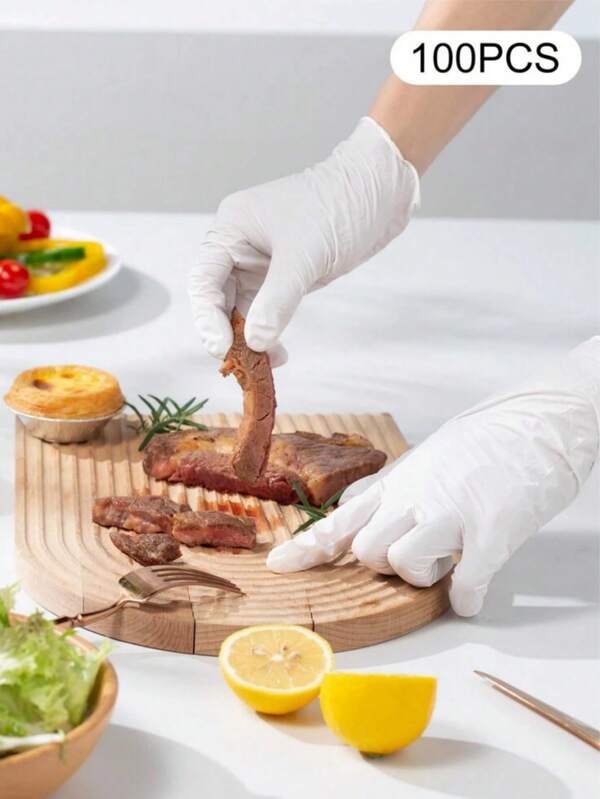 20/50/100 piezas Guantes desechables de nitrilo negro puro, guantes de limpieza doméstica duraderos adecuados para cocina, salón de tatuajes, salón de belleza, baño, diseño reforzado, sin látex, limpieza del hogar, limpieza de cocina, limpieza de fiestas, suministros de limpieza de Navidad y Año Nuevo