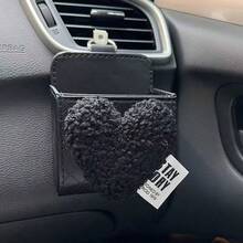 Heart-Shaped Air Vent Storage Box, Car Interior Air Vent Organizer, Car Accessories Storage Bag, Cute Phone Holder