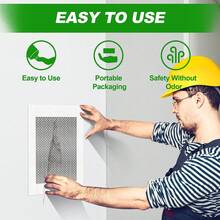 Drywall Repair Kit, 13 Piece Aluminum Wall Repair Patch Kit, 2/ 4/ 6/ 8 Inch Aluminum Drywall Patch, Quick Fix Plaster