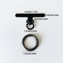 Ultra-Thin Rotatable Metal Clip, Stainless Steel Connector Pad, Can Connect Phone Lanyard/Charm, Suitable For Various Smartphones, Durable Compatible With Android And Most Smartphone,Gifts For Mother, Family, Friends, Kids, Birthday, Holiday Phone Chain - Multicolor - View 4