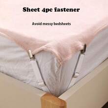 4pcs Universal Bedding Clip - Adjustable Strap System For Mattress/Sofa Mat Thickness, Hotel Quality Fixed Kit - 4-pack Sheet Holders - View 1