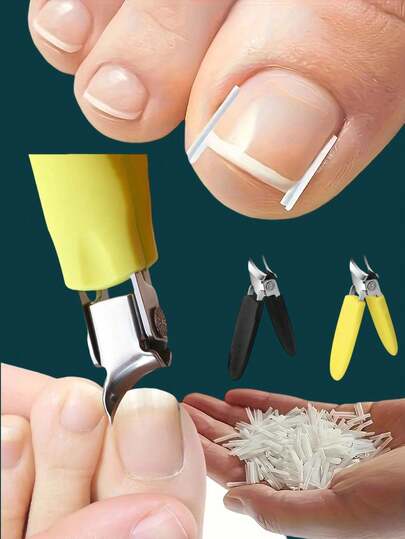 3 Stück/Set hochpräziser Nagelknipser mit breitem Winkel, professionelle Qualität Nagelkorrektor & Kantenschneider für eingewachsene Nägel, perfekt für Maniküre zu Hause & geeignet für eingewachsene Nägel und dicke Fußnägel bei Senioren