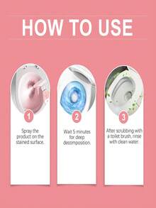 jakehoe Limpiador de inodoro con fragancia floral 2026; Agente de limpieza de inodoro; Limpiador de inodoro tipo descalcificante, desodorante y con fragancia que elimina manchas, libera un aroma floral suave