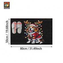 1 pieza /2 piezas Alfombra antideslizante para baño con estampado de perro, alfombra antideslizante de fibra súper, imitación de cachemir absorbente y de secado rápido, adecuada para puertas, baños, cocinas y otras ocasiones, lavable a máquina, antideslizante, decoración diaria, se puede regalar - Multicolor - Ver 13