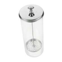 Mikikit Dispensador de Popotes de Vidrio Contenedor de Almacenamiento para Popotes Organizador de Utensilios de Cocina Diseño Compacto y Elegante para Bebidas y de - Transparente - Ver 1