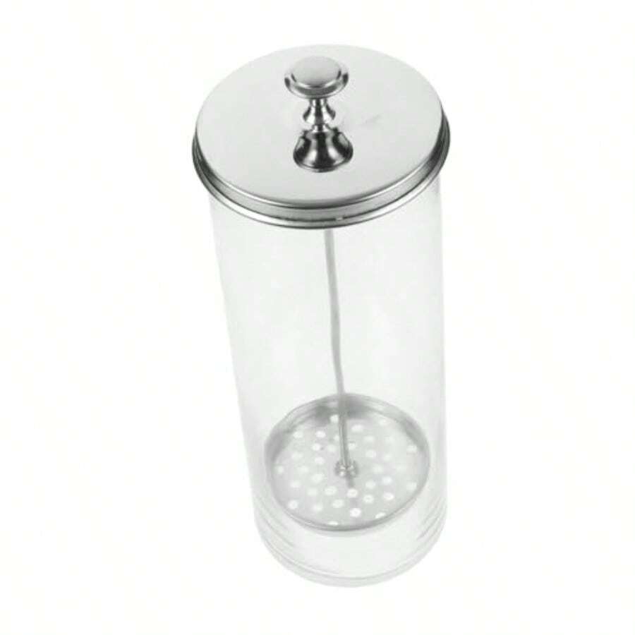 Mikikit Dispensador de Popotes de Vidrio Contenedor de Almacenamiento para Popotes Organizador de Utensilios de Cocina Diseño Compacto y Elegante para Bebidas y de - Transparente - Ver 1