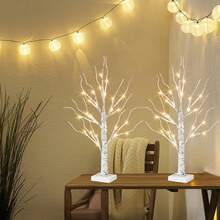LED Birch Tree Lamp With Realistic Branches - Perfect For Creating Festive Atmosphere Anywhere At Home