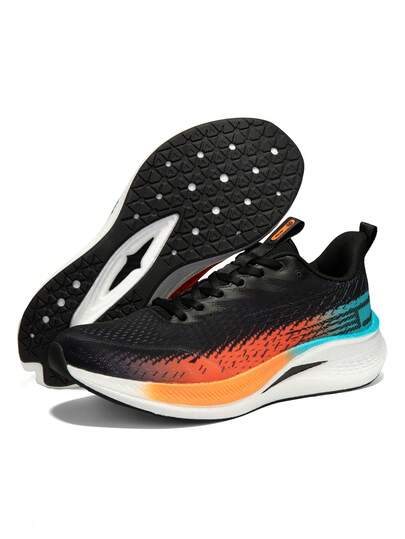 baasploa Tênis de corrida masculino profissional com placa de carbono e amortecimento de impacto. Ideal para corrida ao ar livre e treino.