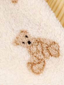 PETSIN 1pc Cute Cartoon Cat & Dog Graphic Universal Pet Vest, Plush Pet Garment For Autumn/Winter - Multicolor - View 4