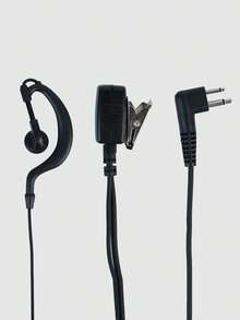 Baofeng Walkie Talkie Earphone Cable, Universal Wireless Earphone Microphone Accessories, K-Type Ear-Hook Style