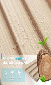 Art3d Paneles de madera ranurada para decoración de interiores y techos - Paquete de 4 muestras, 6 X 57 pulgadas - ColorA - Ver 4