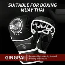 GINGPAI Half Finger Boxing Gloves For Women, Muay Thai, MMA, Boxing Training Gloves For Men, Teens And Adults - Multicolor - View 7