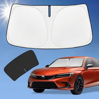 Car Windshield Sunshade, Foldable Car Windshield Sunshade For Front Window, Car Windshield Sunshade For Tesla Model 3Y, Universal Car Exterior Accessories, Automotive, Vehicle, Protector