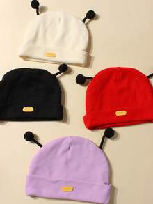 1pc Cute Baby Hat, Unisex, Suitable For Autumn/Winter Daily Use