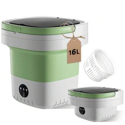 Portable Washing Machine,Mini Washer 16L Washer,Small Clothes Folding Washing Machine Of Underwear, Baby And Small Delicates, 3 Cleaning Modes Suitable For Home Apartments Dormitories, Hotels