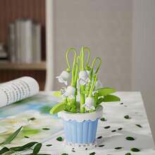 300片DIY永生创意花盆多肉植物积木套装，适合爱好者和收藏家，可作桌面装饰，是送给女孩、情人节、生日或圣诞节的理想礼物。 - 彩色 - 查看 6