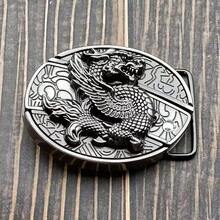1 PC Fashionable Retro Personalized Belt Buckle, Fashionable Belt Buckle, Men's Belt Buckle Accessory - Flowers - View 17