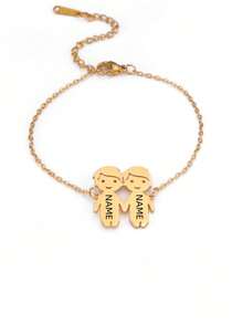 1pc Customizable Personalized Couple Bracelet, Engraved Text Available, Multiple Styles, Personalized Gift, Gift For Boyfriend, Custom Gift, Friendship Bracelet, Personalized Bracelet, Christmas Gift