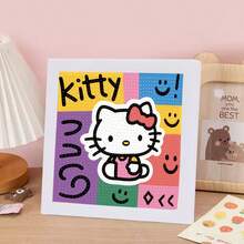 Sanrio Hello Kitty 5D DIY Diamant Malerei Set mit Kristall Strass Dekoration, Paar Handgemachtes Kunst Gemälde Geburtstagsgeschenk