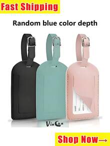 3pcs/1pc Luggage Tags,PU Leather Airplane Boarding Pass Creative Travel Luggage Tag, Flip Cover Suitcase Baggage Tag,Pink Luggage Tags,Carnival Cruise Luggage Tags,Small Luggage Tags,Bow Luggage Tag,Leather Letter Cute Luggage Tags With Privacy Name Card