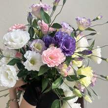 3PCS Artificial Flowers Balloon Flower Bouquet Silk Material Faux Flowers For Wedding Decoration, Valentine's Day, Birthday, Anniversary, Home Decor, Table Centerpiece, Bedroom & Bathroom Display, Desk Decoration, Autumn & Fall Season Floral Arrangement