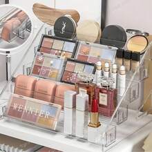 3-7 层亚克力展示架 - 多功能化妆品收纳盒 - 多层化妆品收纳盒，可存放眼影、指甲油等 - 重量轻，无需组装 - 非常适合浴室梳妆台 - 無色 - 查看 4