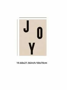 1 pezzo Stampa artistica da parete senza cornice con tipografia "Joy", stampa moderna natalizia per decorazione festiva domestica, cartellone natalizio per soggiorno/camera da letto/ufficio, cartellone divertente e regalo perfetto (Decorazione festiva, stampe da parete)