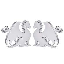 1 Pair Of Stainless Steel Earrings, Unicorn, Dinosaur And Small Animal Jewelry, Is An Ideal Birthday Gift For Ladies