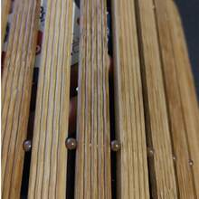 Set Of 4 Slatted Table Rests, Square Bamboo Pot Holders, 100% Wood - 4 Đơn vị - Xem 7