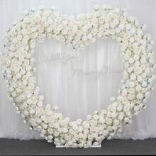 1pcs Arcos para Decorar 2*2m en Forma de Corazón,Arch Decoraciones para una Fiesta Soporte Para Globos Flores para Fiestas,Bodas,Festivales Outdoor Decor - Dorado - Ver 11