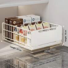 Organizer per armadietti estraibili, cassetti estraibili, ripiani portaoggetti, organizer per armadietti, cestello scorrevole pieghevole per armadietti da cucina, dispensa, bagno