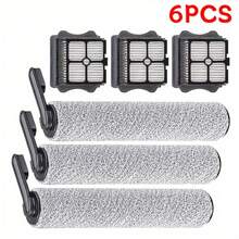 3 pièces Rouleaux de brosse 3 pièces Filtre HEPA Aspirateur sans fil Floor ONE S5/Floor One S5 Pro 2 comme indiqué Plastique - Multicolore - Voir 16