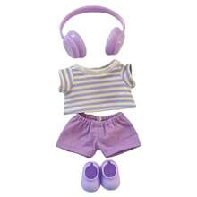 Ubranka dla lalek , świąteczne stroje dla lalek o wzroście 15,01-16,99 cm, urocze akcesoria do lalek Q Edition, interaktywne prezenty, świąteczne stroje dla lalek (lalka nie jest dołączona)