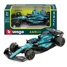 Burago 1/43 Scale F1 AstonMartin AMR23 & AMR25 Racing Car #14 Fernando Alonso Diaz Diecast Model Alloy Racing Car With Vivid Details Collectibles Toys Christmas Birthday New Year Gifts - AMR23 #14 - View 1