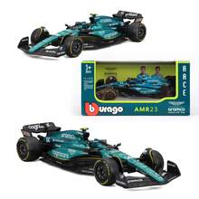 Burago 1/43 Scale F1 AstonMartin AMR23 & AMR25 Racing Car #14 Fernando Alonso Diaz Diecast Model Alloy Racing Car With Vivid Details Collectibles Toys Christmas Birthday New Year Gifts - AMR23 #14 - View 7