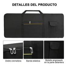 Caso de protección de polvo impermeable para piano de piano electrónico de 61 teclas - Negro - Ver 3