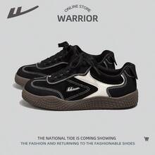 WARRIOR 1 Paar Damen Lässig Sneaker, vielseitig & atmungsaktive Leinenschuhe - Schwarz/Beige - Übersicht 6