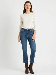 Botas cortas marrones para mujer de tacón alto 2025 Otoño/Invierno Nuevas Llegadas Tacón fino y esponjoso Elegantes Puntera puntiaguda Botas elásticas y delgadas, Botas de tacón de gatito, Fiesta