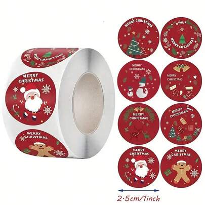 1000pcs Christmas Decoration Stickers, Santa Claus, Snowman, Hand Account Graffiti Stickers, Gift Box Envelope Greeting Card Sealing Stickers Christmas Stocking Fillers Stationery Christmas Accessories Christmas Gifts Christmas Party Favors Christmas Party Bag Fillers Cute Stickers Scrapbook Supplies Large Stickers