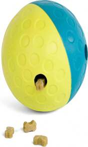 Outward Hound By Nina Ottosson Treat Tumble Interactive Puzzle Ball Dog Toy, Level 1 Beginner, Blue, Small (475" Diameter) - MàuH - Xem 1