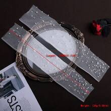 1 Pair Minimalist Bridal Wedding Dress Sheer Mesh Fabric Faux Pearl Arm Decor Gloves, Bridal Accessory