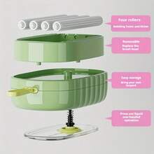 Spazzola per pulizia liquida pressurizzata, rullo in schiuma morbida per la casa, spazzola per la pulizia di biancheria intima e mutande, spazzola per lavaggio multifunzionale, spazzola per la pulizia del bagno, spazzola per il lavaggio di vestiti e scarpe, spazzola con strizzatore