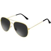 Aviator Sunglasses For Men Women Black Sunglasses Military Style Sun Glasses For Daily Wearing And Halloween Costume - 黑色 - 查看 2