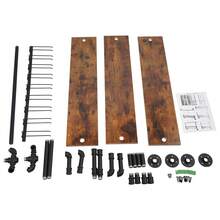 YUNRUX Wall-Mounted Wine Rack, Wine Storage Rack, 3-Tier Wall-Mounted Wine Rack - Brown - View 5