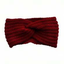 1/3pcs Set Thick Knitted Headband, Handmade Criss-Cross Yarn Headband Ear Warmer Headwrap, Fashionable Knitted Headband Hair Accessory, Suitable For Women And Girls Fashion Hair Band - Solid Color - View 17