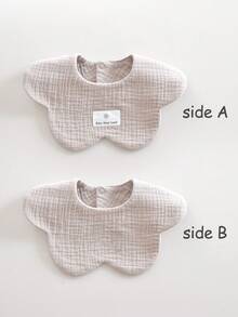 Bộ 3/5 chiếc yếm vải cotton muslin trơn màu ngẫu nhiên cho trẻ sơ sinh - Nhiều màu - Xem 7
