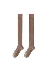 大腿及膝保暖长筒袜靴，中筒袜，舒适保暖袜 - 彩色 - 查看 14