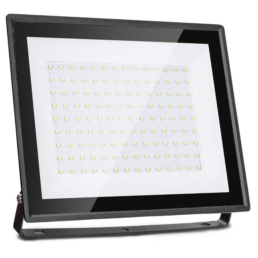 Aigostar Foco LED Exterior 100W 8700LM, Proyector Impermeable IP65, 126 LED, 6500K Blanco Frío Para Garaje, Jardín, Patio, Parque