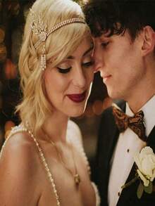 1 pieza Diadema con forma de pluma con cristales de inspiración vintage de los años 20 estilo Gatsby - Accesorio para el cabello de mujer de aleación para ocasiones elegantes y como idea de regalo único. Bufanda de invierno, cálida diadema para mujer, pañuelos para la cabeza